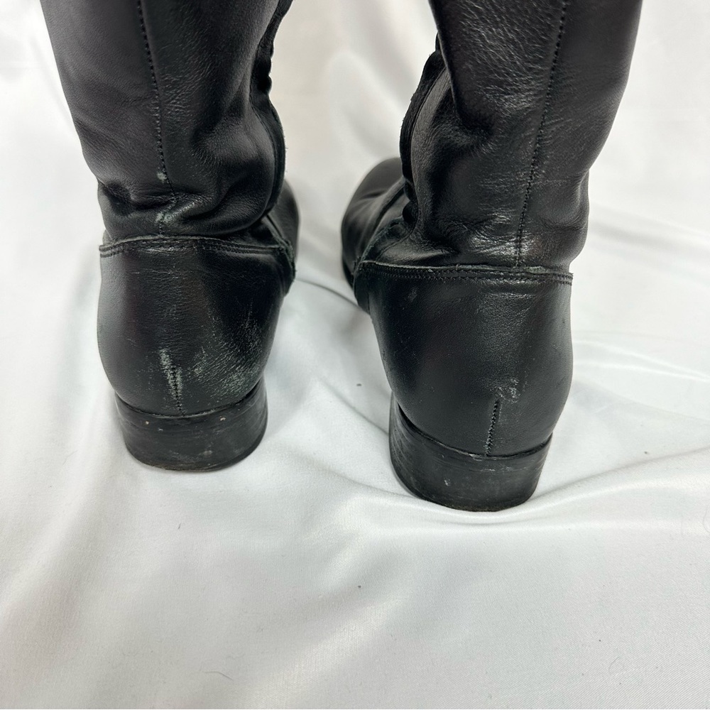 Host Pick 💫 Betsey Johnson Knee High Black Leather Boots in Size 8.5 - Picture 10 of 10